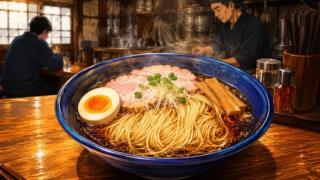 らーめんヒグマ小千谷本店でしょうゆラーメンを食べてきました