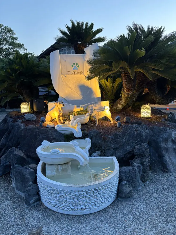 ウブドの森の玄関前