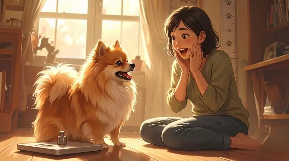 ポメラニアン3ヶ月の平均体重は？成犬時の大きさ予測と推移を解説