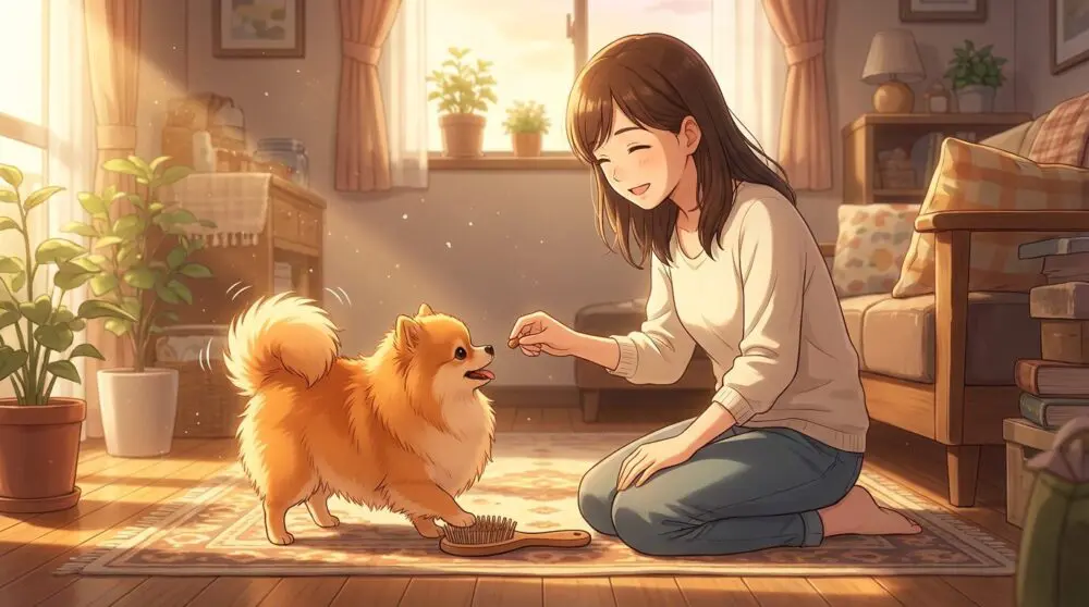 ブラシを嫌がる愛犬への脱感作と対策
