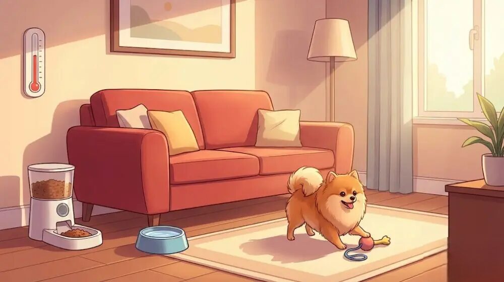 ポメラニアンの留守番環境を快適にする