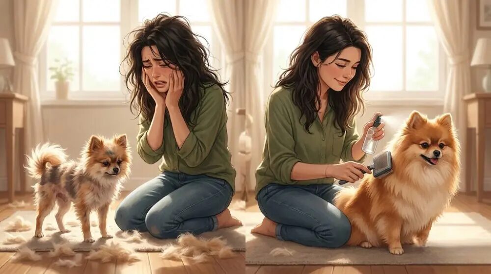 ポメラニアンの換毛期で毛がスカスカ…絶対NGなケアとその対策