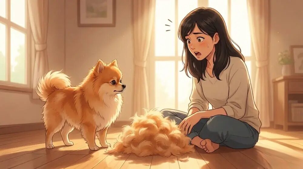 ポメラニアンが換毛期にスカスカになる原因