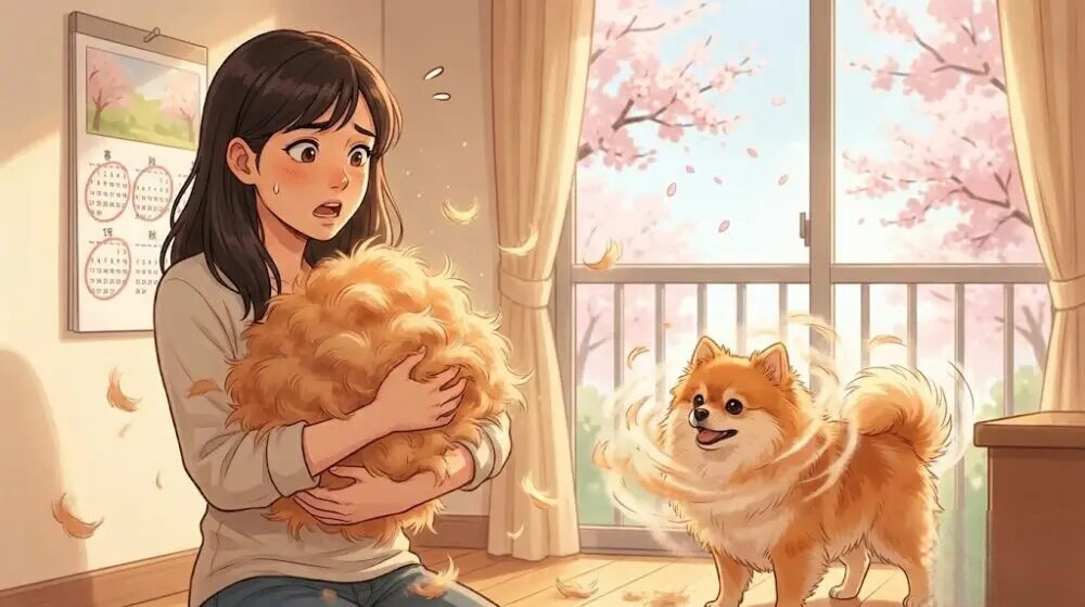 抜け毛がひどい換毛期の期間と時期