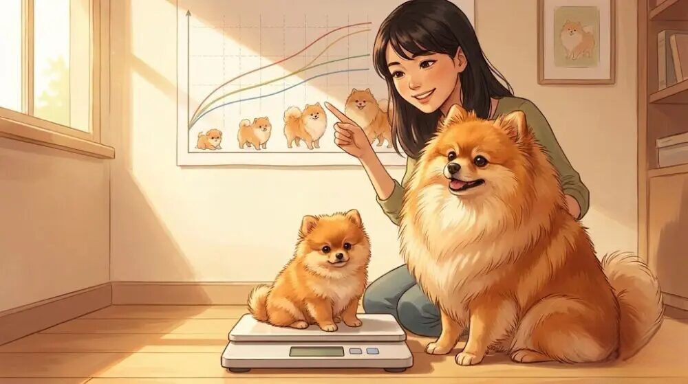ポメラニアンの体重推移と成長予測！成犬サイズやデカポメも解説
