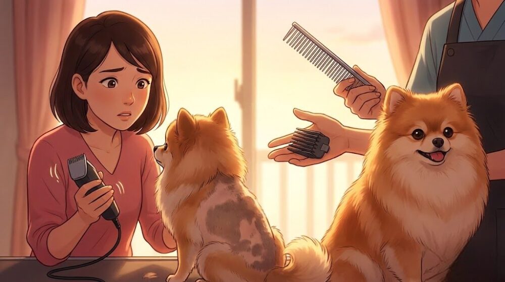ポメラニアンのバリカンはNG？毛が生えない原因と安全な長さ選び