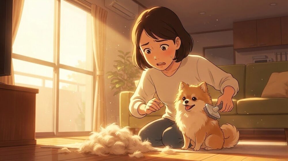 ポメプーの抜け毛がひどい？その原因から最新のケア方法まで徹底解説