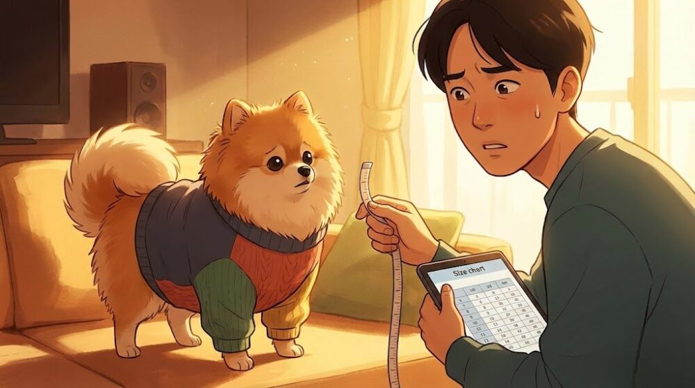 ポメラニアンに服は似合わない？固まる愛犬が変わるサイズ選び術
