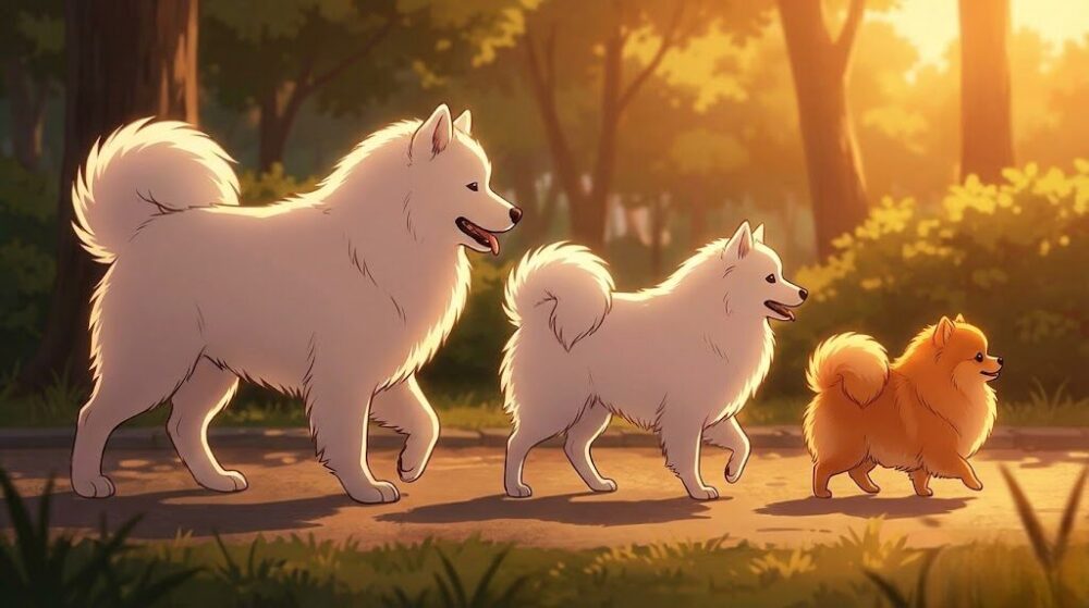 サモエドとスピッツとポメラニアンの違い！見分け方と性格を徹底比較