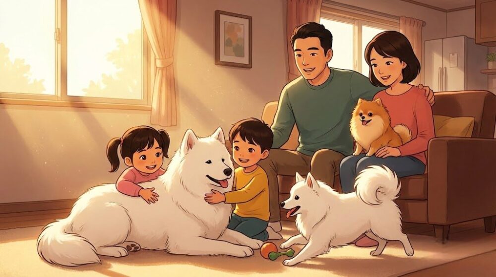 サモエドやスピッツとポメラニアンの性格や値段